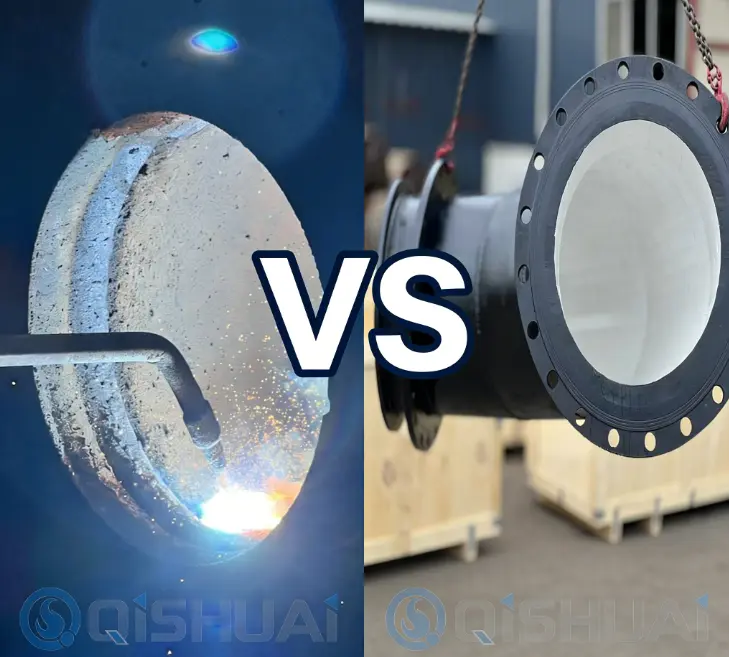 De diepgaande analyse van Shandong Qishuai: selectiegids voor chroomcarbide overlay-buizen en aluminiumoxide keramische beklede buizen, geschikt voor omstandigheden met hoge slijtage in alle industrieën